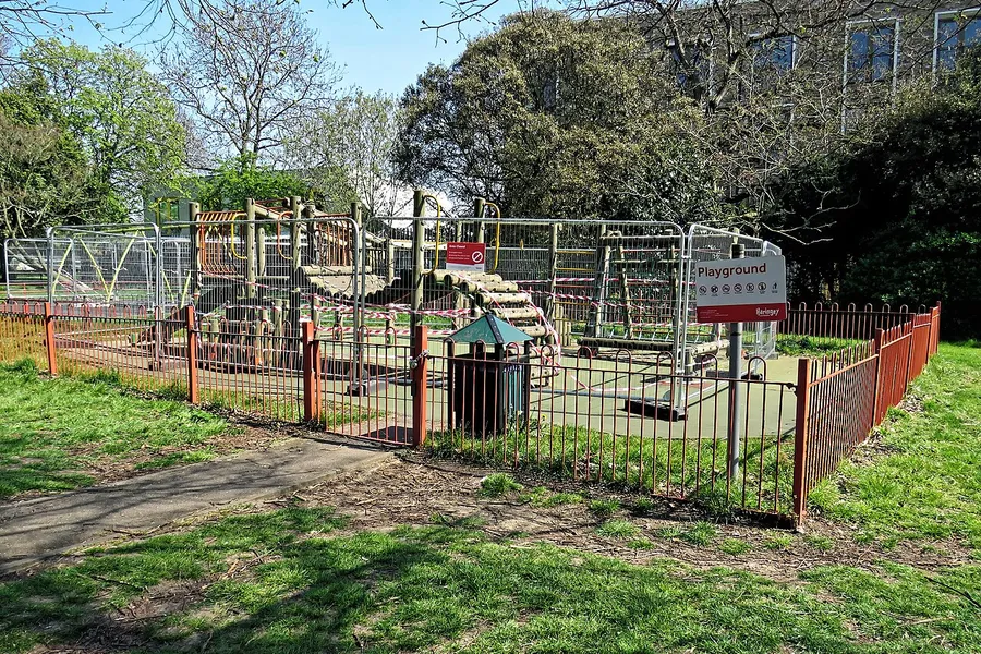 Children running and playing outside to keep their hearts strong
