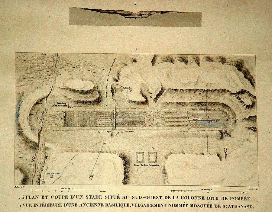 The ruins of the ancient stadium at Olympia where the first Olympics were held