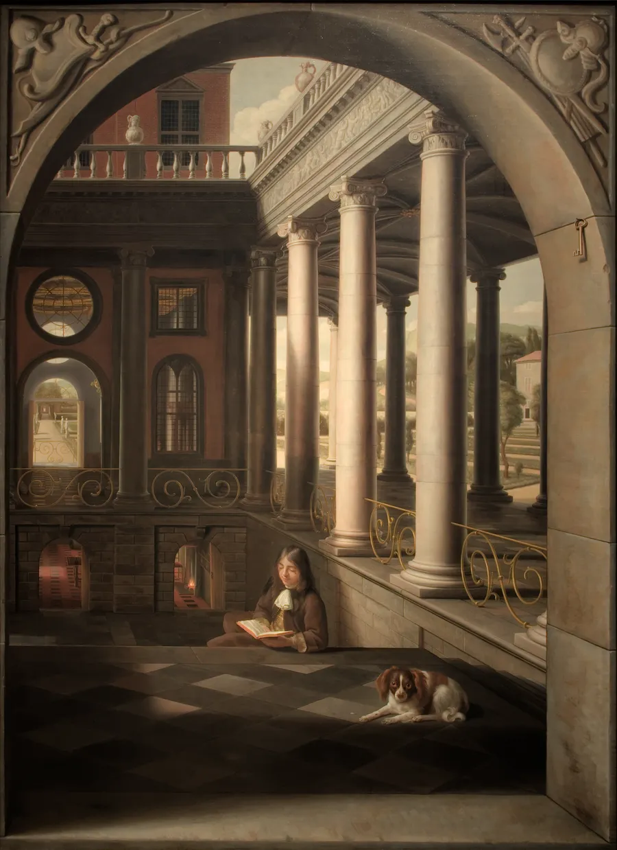 A Renaissance painting using perspective to look three-dimensional